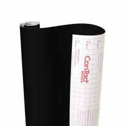 Best Sale 🛒 Kittrich Art Paper & Rolls Con-Tact® Creative Covering™ Adhesive Covering, 18" X 16', Black, 1 Roll (KIT16FC9A93206) 💯