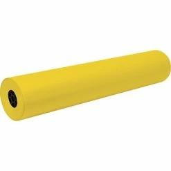 Hot Sale ⭐ Pacon® White Drawing Paper Decorol Flame Retardant Paper Roll, 36" X 1,000', Yellow (P101201) 💯