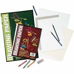 Best Pirce 😀 Art Paper & Rolls Pacon Drawing Paper, 80-lb., White, 12"H X 9"W, 500 Sheets/Ream 🧨