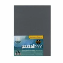 Promo 🧨 Art Paper & Rolls Ampersand Pastelbord 9 In. X 12 In. Gray Each [Pack Of 2] (2PK-PB09) 🎉