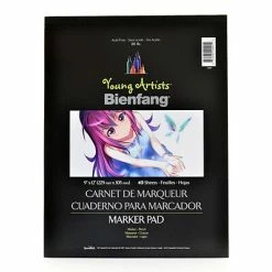 Budget 🛒 Art Paper & Rolls Bienfang Young Artists Marker Pad 9 In. X 12 In. Pad Of 50 Sheets [Pack Of 6] (6PK-220001) ⭐