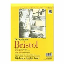 Discount 😀 Craft Papers Strathmore 300 Series Bristol Smooth 9 In. X 12 In. [Pack Of 2] (2PK-342-9-1) 😀