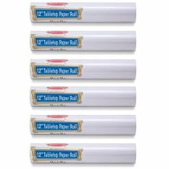 Top 10 🤩 Melissa & Doug Art Paper & Rolls Melissa & Doug Tabletop Paper Roll, 12" X 75', White, 6 Rolls (LCI8559-6) 🛒