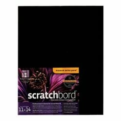 Promo 🎁 Art Paper & Rolls Ampersand Scratchbord 11 In. X 14 In. Each [Pack Of 2] (2PK-CBB11) 🤩