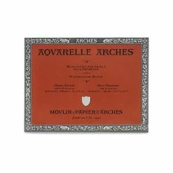 Budget 😍 Art Paper & Rolls Arches Aquarelle Watercolor Block 140 Lb. Hot Press 12 In. X 16 In. 🔔