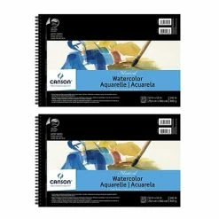 Best deal ✨ Art Paper & Rolls Canson Montval Watercolor Paper 10 In. X 15 In. Pad Of 12 Wire Bound 140 Lb. Cold Press [Pack Of 2](PK2-100511059) 🌟