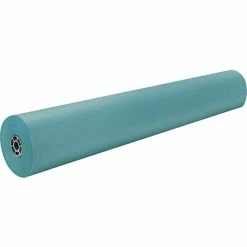 Budget ✔️ Pacon Art Paper & Rolls Rainbow Duo-Finish Paper Roll, 36" X 1,000', Aqua (P0063160) ⌛