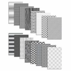 Deals 🎁 Art Paper & Rolls Roylco Black & White Paper, 5.5" X 8.5", 16 Designs, 208 Sheets/Pack (R-15420) ✨