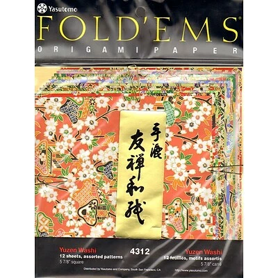 Best reviews of ⭐ Craft Papers Yasutomo Fold'Ems Origami Paper Yuzen: 8 Patterns, 5 7/8", 2/Pack (6574-Pk2) 🎉