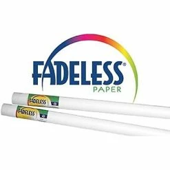 Buy 🎁 Fadeless® Art Paper Rolls Pacon Fadeless Bulletin Board Art Paper Roll, 48" X 12', White, Pack Of 4 (PAC57018) 🎉