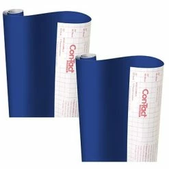 Best deal 🤩 Kittrich Art Paper & Rolls Con-Tact® Creative Covering™ Adhesive Covering, 18" X 16' Per Roll, Royal Blue, 2 Rolls (KIT16FC9AH1206-2) 🥰