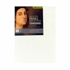 Budget 🧨 Art Paper & Rolls Ampersand The Artist Panel Primed Smooth Flat Profile 9 In. X 12 In. 1/8 In. [Pack Of 5] (5PK-APS0912) 👏