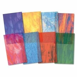 Best Pirce 🔔 Roylco® Craft Papers Roylco Stained Glass Craft Paper, 8.5" X 5.5", Assorted Designs, 24 Sheets/Pack (R-15257) 🔥