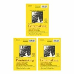 New ❤️ Art Paper & Rolls Strathmore Printmaking Paper Pads 5 In. X 7 In. 40 Sheets [Pack Of 3](PK3-333-5) 🤩
