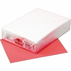 Outlet 🔥 Pacon® White Drawing Paper Kaleidoscope Colored Copy/Laser Paper, Coral Red, 24lb, Letter, 500 Sheets ✔️