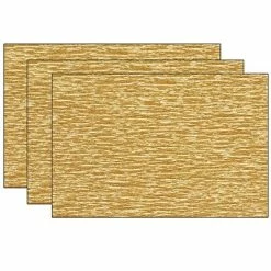 Hot Sale ⭐ Pacon Art Paper & Rolls Lia Griffith™ Extra Fine Crepe Paper, Metallic Gold, 10.7 Sq. Ft. Per Pack, 3 Packs (PACPLG11002-3) 🌟