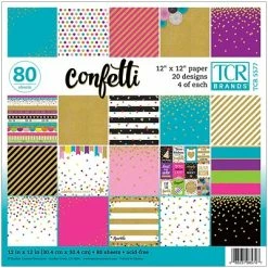 Cheap ❤️ Art Paper & Rolls Teacher Created Resources Confetti Project Paper, 12" X 12", Assorted Colors, 80 Sheets (TCR5577) 😉