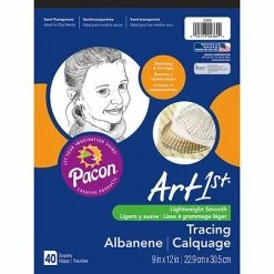 Budget 🤩 Art Paper & Rolls Pacon® Art1st® 9" X 12" Tracing Pad, Transparent, 40 Sheets ✔️