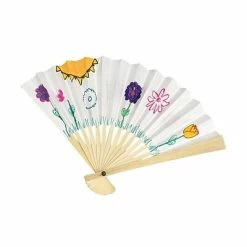 Buy 👏 Art Paper & Rolls Color-Me™ Paper Fans, 24/Pack 🥰