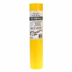 Cheap 👍 Borden & Riley Art Paper & Rolls Borden & Riley Sun-Glo 12' X 50 Yd 8 Lb Thumbnail Sketch Paper Rolls, Canary (35CR125000) 😍