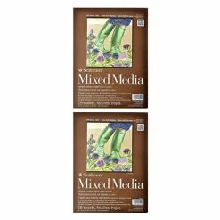 Best Pirce 🌟 Art Paper & Rolls Strathmore 400 Series Mixed Media Pad 9 In. X 12 In. 15 Sheets [Pack Of 2](PK2-462-109) 😉