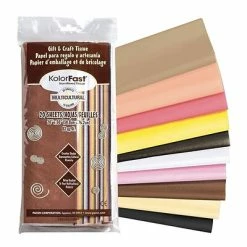 Best Sale ⭐ Art Paper & Rolls Pacon® KolorFast® 30" X 20" Multi-Cultural Tissue Paper, Assorted, 20 Sheets ✔️