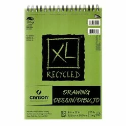 Deals ✨ Art Paper & Rolls Canson XL Recycled Drawing Pads, 9 In. X 12 In., Pad Of 60 Sheets, WireBound Top, Pack Of 3 (3PK-100510915) 😍
