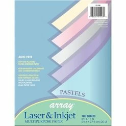 Best Sale 🔔 Craft Papers Pacon® Bond Paper; 8.5"x11", Pastel Assortment, 100 Ct (PAC101048) 🔥