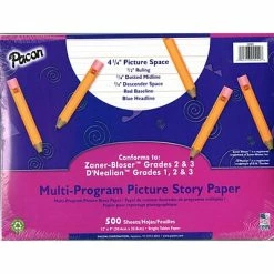 Best deal 🌟 Art Paper & Rolls Pacon Picture Paper, 1/2" Ruled, 1/4" Dotted Line, 12" X 9", 500/PK 🤩