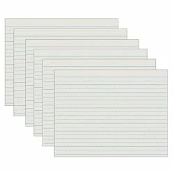 Promo 🤩 Art Paper & Rolls Pacon® Newsprint Handwriting Paper, Alternate Dotted, Grade 2, 11" X 8.5", White, 500 Sheets Per Pack, 5 Packs (PAC2622-5) 🌟