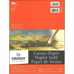 Hot Sale 😉 Craft Papers Canson Foundation Canva-Paper Pad, 9 In. X 12 In., Pack Of 2 (2PK-100510841) 🎁