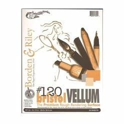 Deals 👏 Borden & Riley Craft Papers Borden And Riley #120 Bristol Pad 9 In. X 12 In. Vellum Finish (12VP091220) 🥰