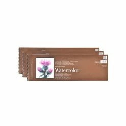 Budget 🔔 Art Paper & Rolls Strathmore 400 Series Watercolor Pads, 6" X 18", 12 Sheets/Pad, 3 Pads/Pack (PK3-440-18-1) 🧨