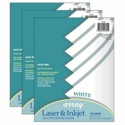 Cheap ❤️ Art Paper & Rolls Pacon® Multi-Purpose Paper, 8.5" X 11", White, 150 Sheets Per Pack, 3 Packs (PAC101650-3) 🧨