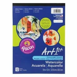 Outlet 😀 Art Paper & Rolls Pacon® Art1st® 12 Sheets Watercolor Pad, 9" X 12" ✔️
