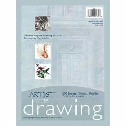 Buy 😍 Pacon® White Drawing Paper Art1st® White Economy Weight Drawing Paper, 9”x12”, 200 Sheets 😍