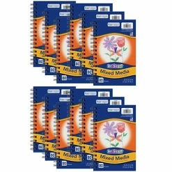 Hot Sale ✔️ Fadeless® Art Paper Rolls Pacon Art Street Mixed Media Journal, 8 1/2" X 5 1/2", White, 12 Packs/Bundle (PAC2362-12) 😉