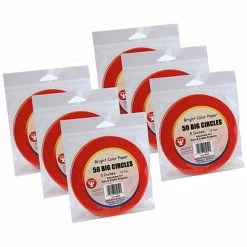 Discount 🔥 Art Paper & Rolls Hygloss Paper Circles, 5", Assorted Colors, 50/Pack, 6 Packs/Bundle (HYG5052-6) 👍