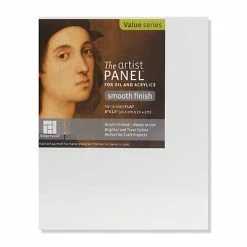 Cheap 😍 Art Paper & Rolls Ampersand The Artist Panel Primed Smooth Flat Profile 8 In. X 10 In. 1/8 In. [Pack Of 5] 🔥