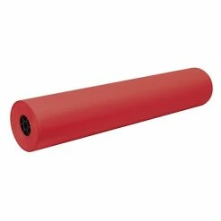 Discount 😉 Pacon® White Drawing Paper Decorol Flame Retardant Paper Roll, 36" X 1,000', Festive Red (P101203) ✨