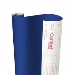 Best Sale 💯 Kittrich Art Paper & Rolls Con-Tact® Creative Covering™ Adhesive Covering, 18" X 16', Royal Blue, 1 Roll (KIT16FC9AH1206) ✔️