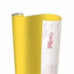 Best Pirce 🛒 Kittrich Art Paper & Rolls Con-Tact® Creative Covering™ Adhesive Covering, 18" X 16', Yellow, 1 Roll (KIT16FC9AH2206) 🧨